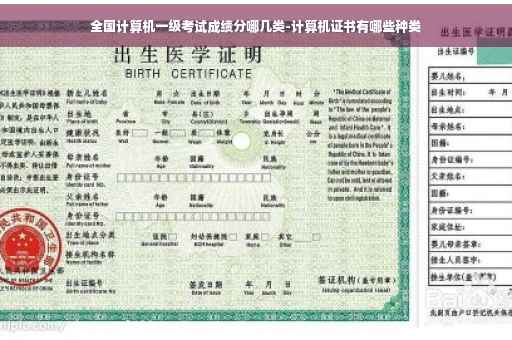 全国计算机一级考试成绩分哪几类-计算机证书有哪些种类