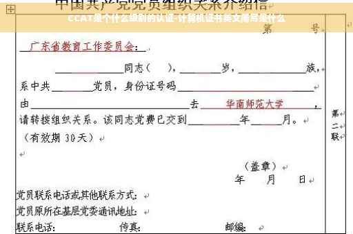CCAT是个什么级别的认证-计算机证书英文简写是什么