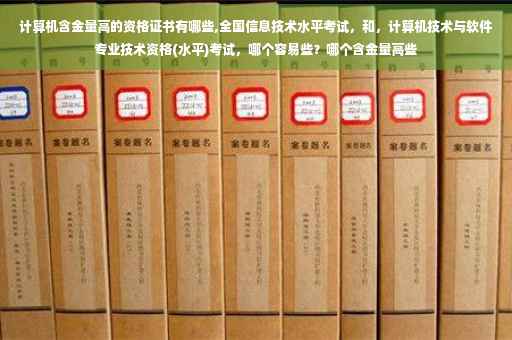 计算机含金量高的资格证书有哪些,全国信息技术水平考试，和，计算机技术与软件专业技术资格(水平)考试，哪个容易些？哪个含金量高些