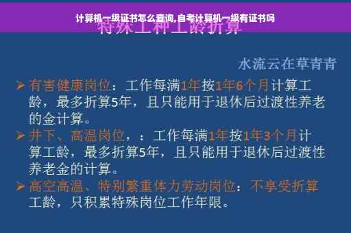 计算机一级证书怎么查询,自考计算机一级有证书吗