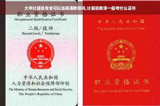 大学计算机专业可以当英语教师吗,计算机教师一般考什么证书