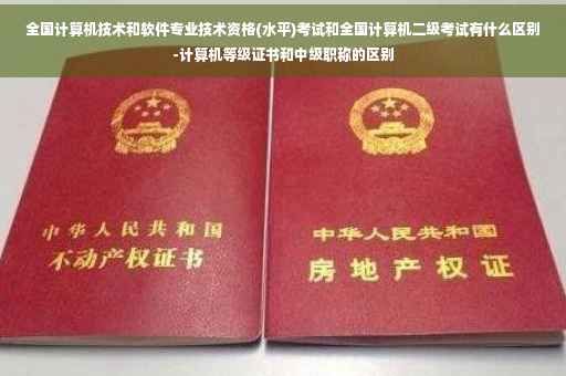 全国计算机技术和软件专业技术资格(水平)考试和全国计算机二级考试有什么区别-计算机等级证书和中级职称的区别