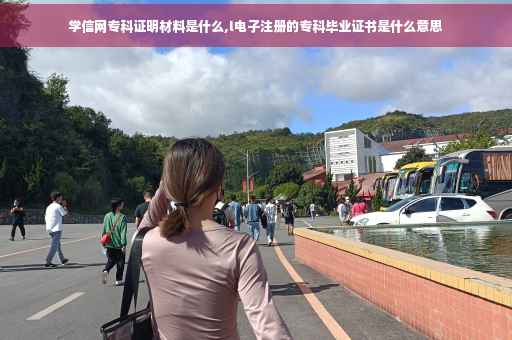 学信网专科证明材料是什么,l电子注册的专科毕业证书是什么意思 学信网专科证明材料是什么,l电子注册的专科毕业证书是什么意思