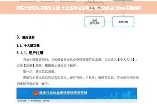 现在毕业证电子版怎么查,毕业证学位证网上可以查到自己的电子版的吗