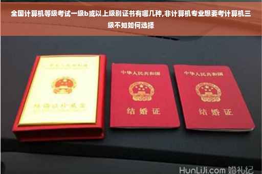 全国计算机等级考试一级b或以上级别证书有哪几种,非计算机专业想要考计算机三级不知如何选择