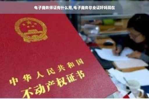 电子商务师证有什么用,电子商务毕业证好吗现在