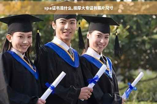 spa证书是什么,按摩大专证书照片尺寸
