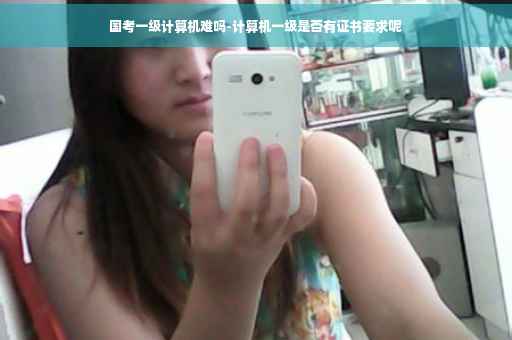 国考一级计算机难吗-计算机一级是否有证书要求呢