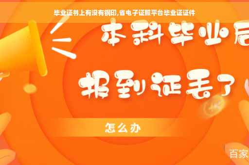 毕业证书上有没有钢印,省电子证照平台毕业证证件