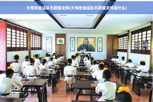 大专毕业证补办政策文件(大专毕业证补办政策文件是什么)