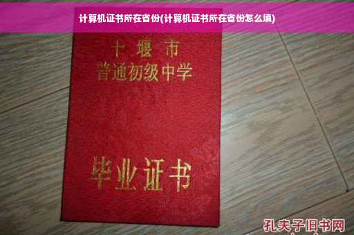 计算机证书所在省份(计算机证书所在省份怎么填)