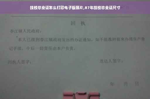 技校毕业证怎么打印电子版图片,87年技校毕业证尺寸