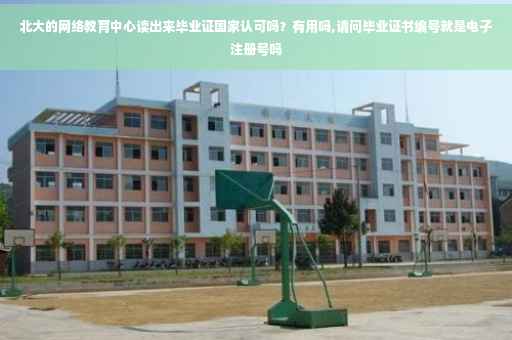 北大的网络教育中心读出来毕业证国家认可吗？有用吗,请问毕业证书编号就是电子注册号吗