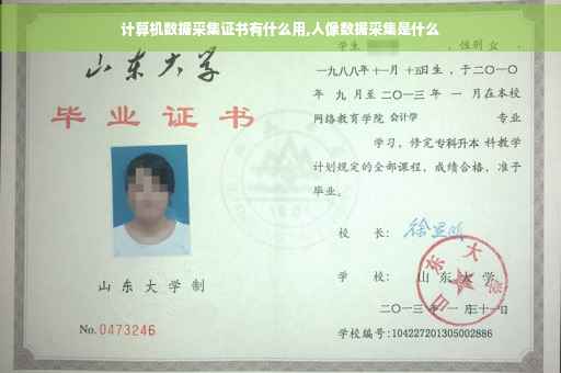 计算机数据采集证书有什么用,人像数据采集是什么