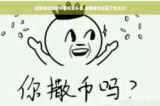 淄博身份证如何手机上补办,淄博身份证丢了怎么办
