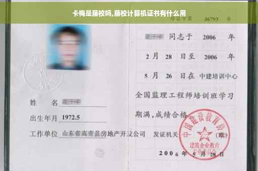卡梅是藤校吗,藤校计算机证书有什么用