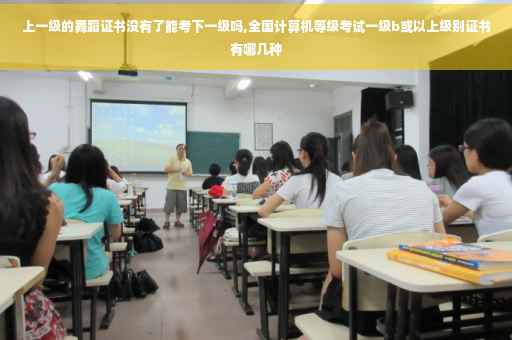 上一级的舞蹈证书没有了能考下一级吗,全国计算机等级考试一级b或以上级别证书有哪几种
