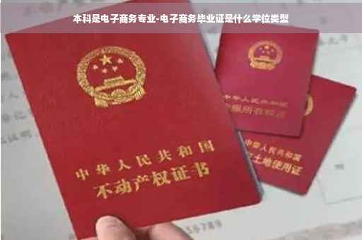 本科是电子商务专业-电子商务毕业证是什么学位类型