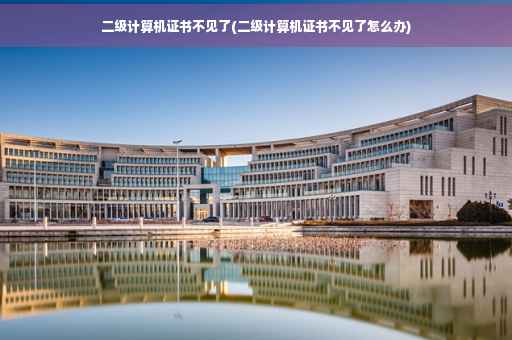 二级计算机证书不见了(二级计算机证书不见了怎么办)
