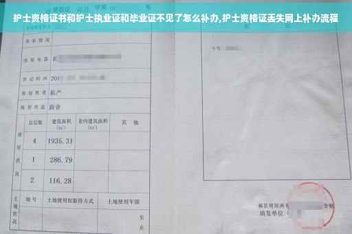 护士资格证书和护士执业证和毕业证不见了怎么补办,护士资格证丢失网上补办流程