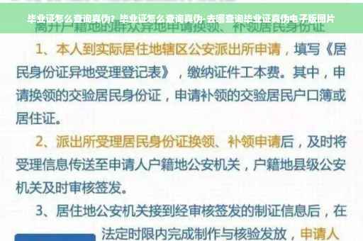 毕业证怎么查询真伪？毕业证怎么查询真伪-去哪查询毕业证真伪电子版图片