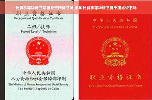 计算机等级证书是职业资格证书吗,全国计算机等级证书属于技术证书吗