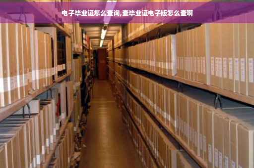 电子毕业证怎么查询,查毕业证电子版怎么查啊