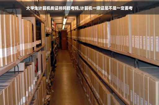 大学生计算机类证书吗能考吗,计算机一级证是不是一定要考