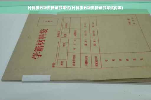 计算机五级资格证书考试(计算机五级资格证书考试内容)