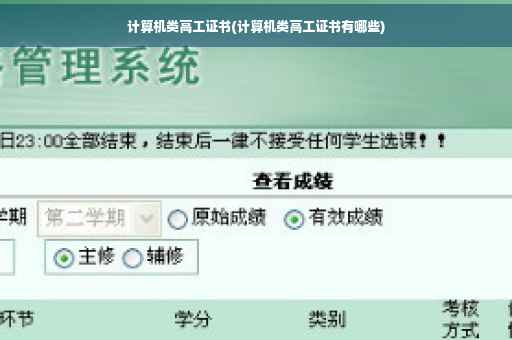 计算机类高工证书(计算机类高工证书有哪些)