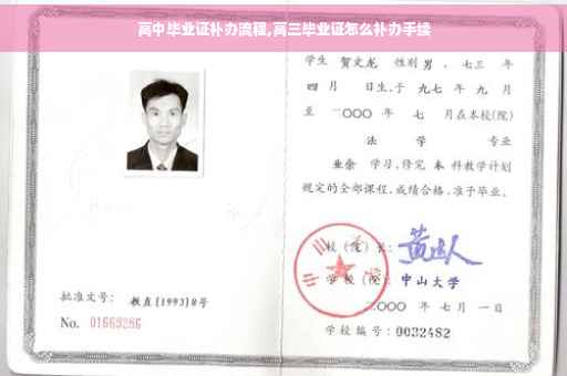 高中毕业证补办流程,高三毕业证怎么补办手续