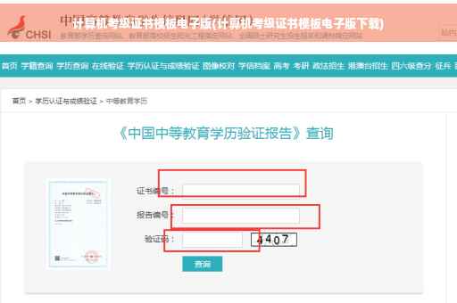 计算机考级证书模板电子版(计算机考级证书模板电子版下载)