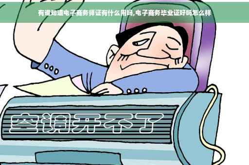 有谁知道电子商务师证有什么用吗,电子商务毕业证好吗怎么样