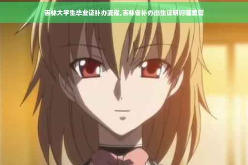 吉林大学生毕业证补办流程,吉林省补办出生证明归哪里管
