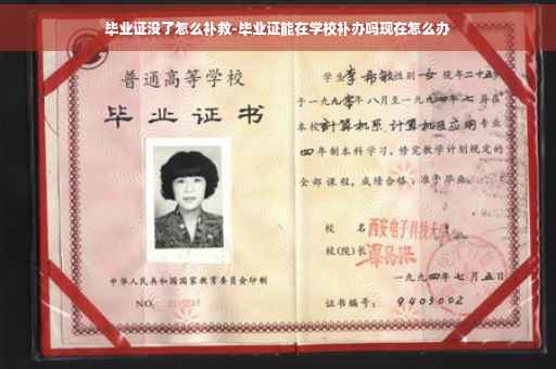 毕业证没了怎么补救-毕业证能在学校补办吗现在怎么办