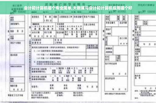 会计和计算机哪个专业简单,大数据与会计和计算机应用哪个好