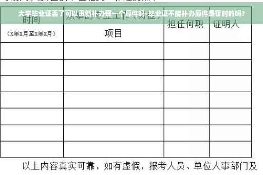 大学毕业证丢了可以重新补办理一个原件吗-毕业证不能补办原件是暂时的吗?