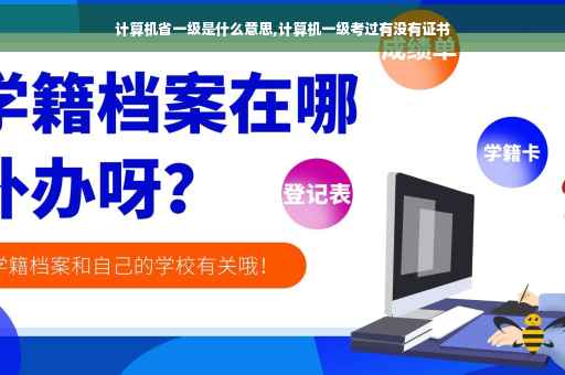 计算机省一级是什么意思,计算机一级考过有没有证书