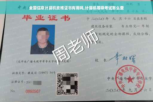 全国信息计算机资格证书有用吗,计算机等级考试怎么查