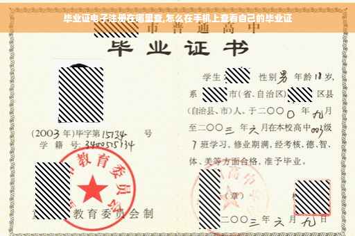 毕业证电子注册在哪里查,怎么在手机上查看自己的毕业证