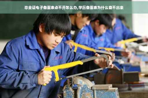 毕业证电子备案表点不开怎么办,学历备案表为什么查不出来