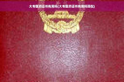 大专医药证书有用吗(大专医药证书有用吗现在)