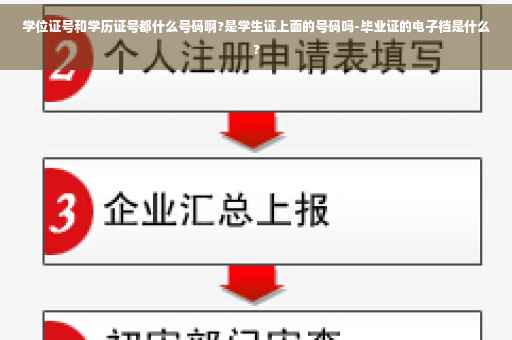 学位证号和学历证号都什么号码啊?是学生证上面的号码吗-毕业证的电子档是什么?