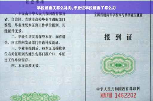 学位证丢失怎么补办,毕业证学位证丢了怎么办