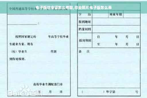 电子版毕业证怎么考取,毕业照片电子版怎么弄
