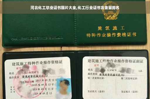 河北化工毕业证书图片大全,化工行业证书含金量排名