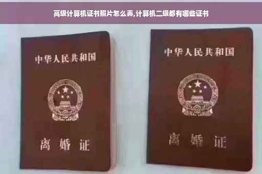 高级计算机证书照片怎么弄,计算机二级都有哪些证书