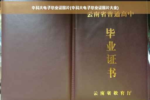 中科大电子毕业证图片(中科大电子毕业证图片大全)