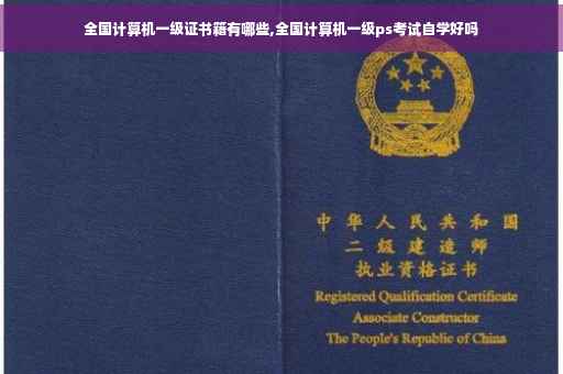 全国计算机一级证书籍有哪些,全国计算机一级ps考试自学好吗