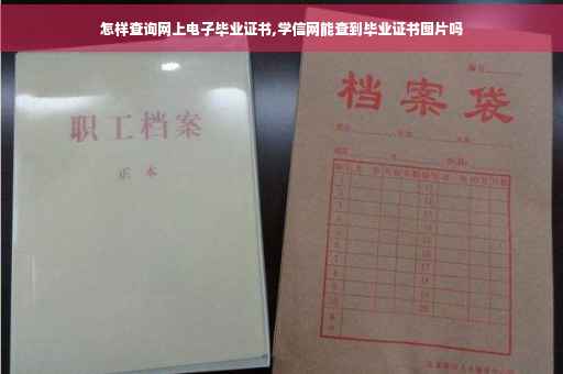 怎样查询网上电子毕业证书,学信网能查到毕业证书图片吗